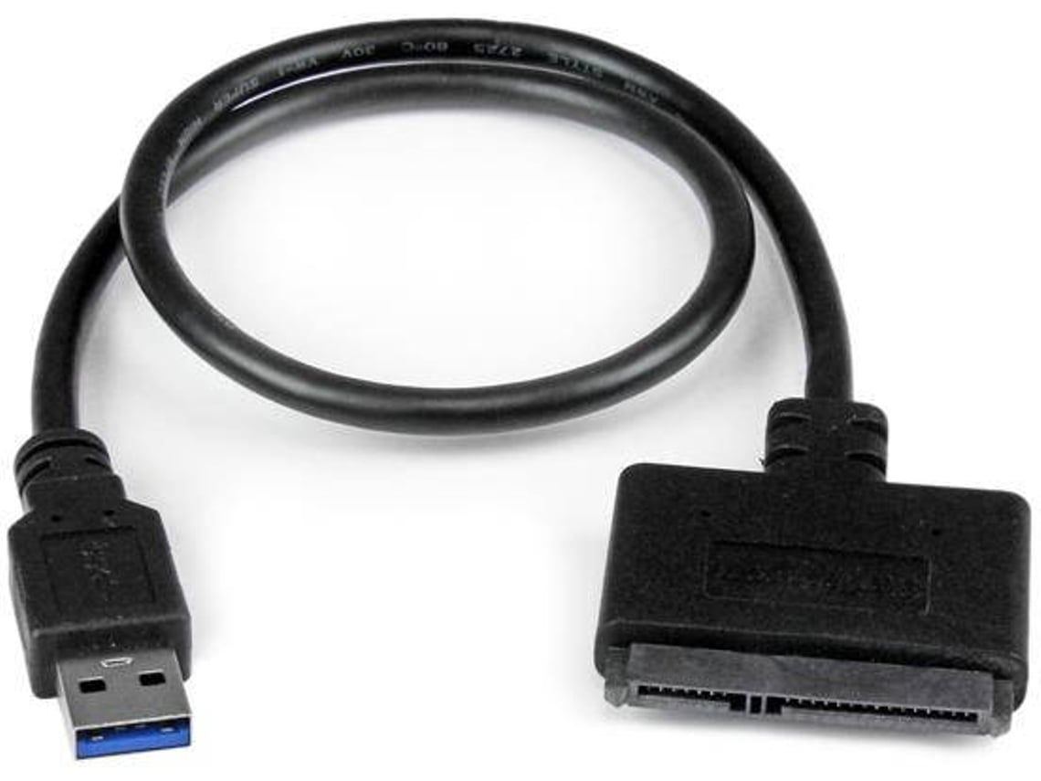 Cabo USB 3.0 para SATA Easy-Drive, Adaptador de Interface Dupla, Cor Preta. Alta Velocidade e Compatibilidade, Ideal para Uso Doméstico.