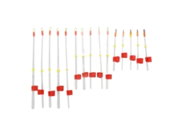 15pcs Ponta De Vara De Pesca No Gelo Inverno 7cm 10cm 14cm Indicador Bobber Portátil Mini Abs