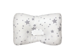 Almohada para la cabeza antisesgos para bebés, adecuada para bebés de 0 a 3 meses. SIURN Aliento de Bebé Blanco