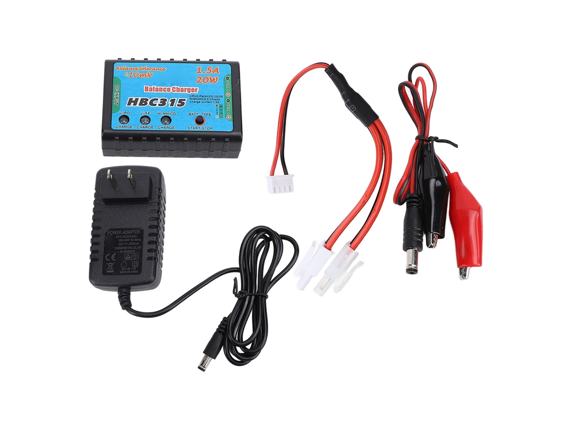 Balanceador De Baterías Portátil Rc De 20 W Para Baterías Nimh Y De Litio Con Múltiples Protecciones.