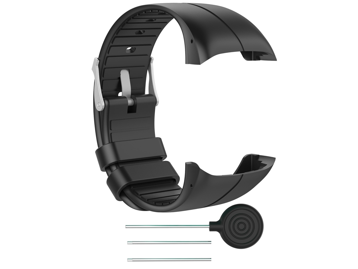 Correa De Silicona Para Relojes Polar M400/m430. Negro S Polar M400/m430