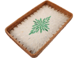 Plateau Tressé Para Salle De Bain Y Décoration Intérieure De Présentation Décoratif Con Motif U...