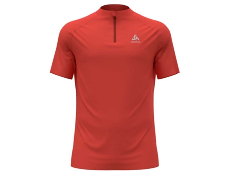Camiseta de Hombre para Running ODLO Crew Essential Rojo (L)