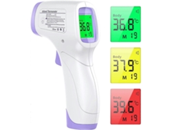 Termómetro frontal sin contacto con pantalla LCD, medición frontal infrarroja para bebés, niños y adultos, GOKOCO Infrared
