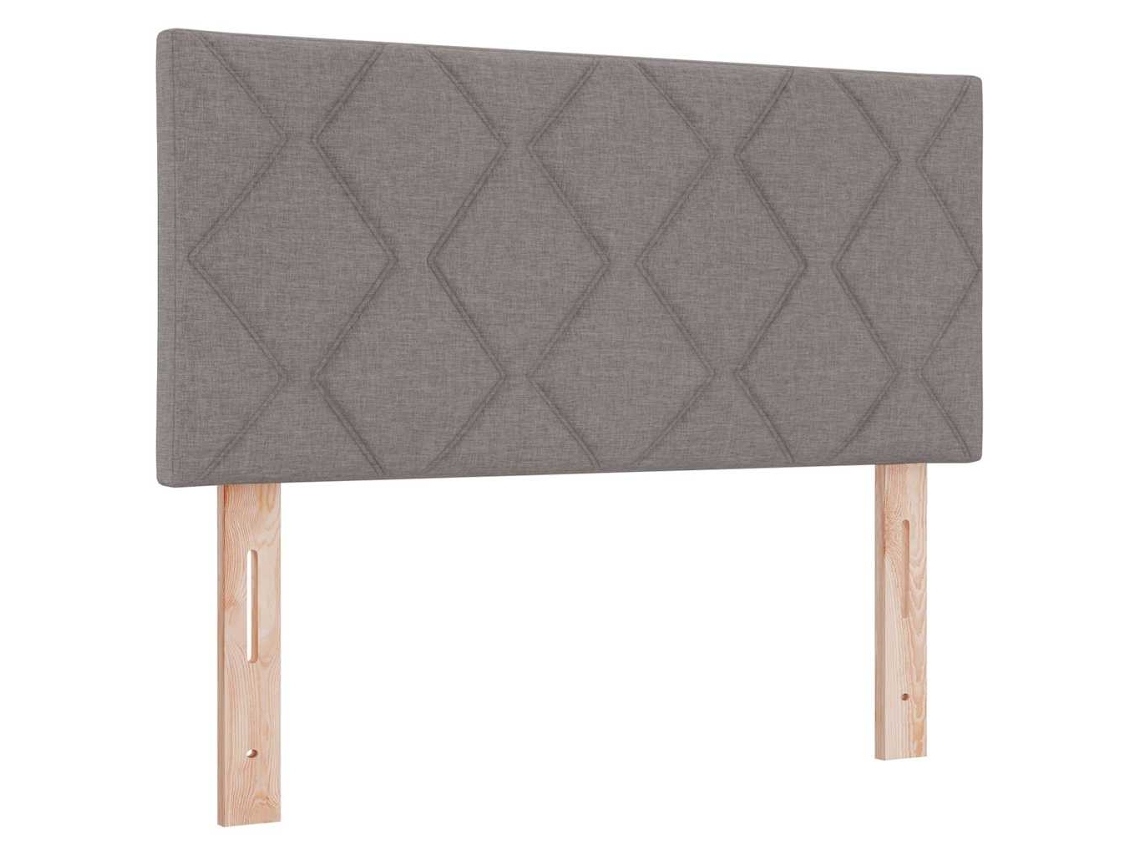 Cabecero marrón grisáceo, 90 cm, piel sintética, MAISON EXCLUSIVE