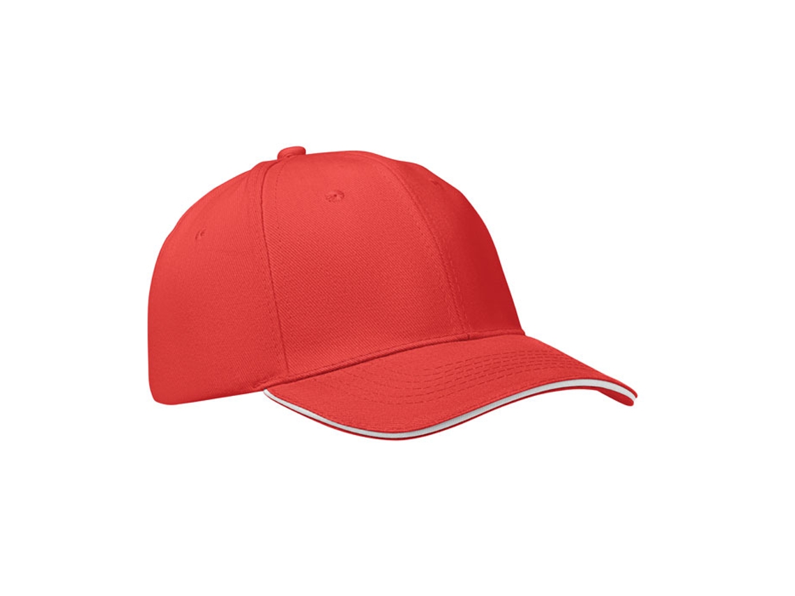 Gorra MIDOCEAN de 6 paneles, 260 g/m²