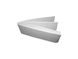 Fieltro adhesivo 1m x 85mm blanco
