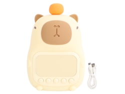 Lindo Reloj Despertador Con Luz Nocturna De Capibara Para Niños Con Iluminación Ajustable.