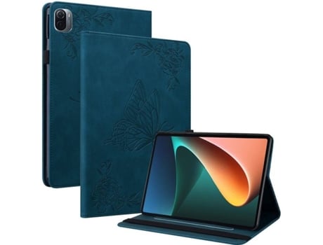 Carcasa Tablet Xiaomi Pad 5/Pad 5 Pro HFS-HOUSE Mariposa Azul
