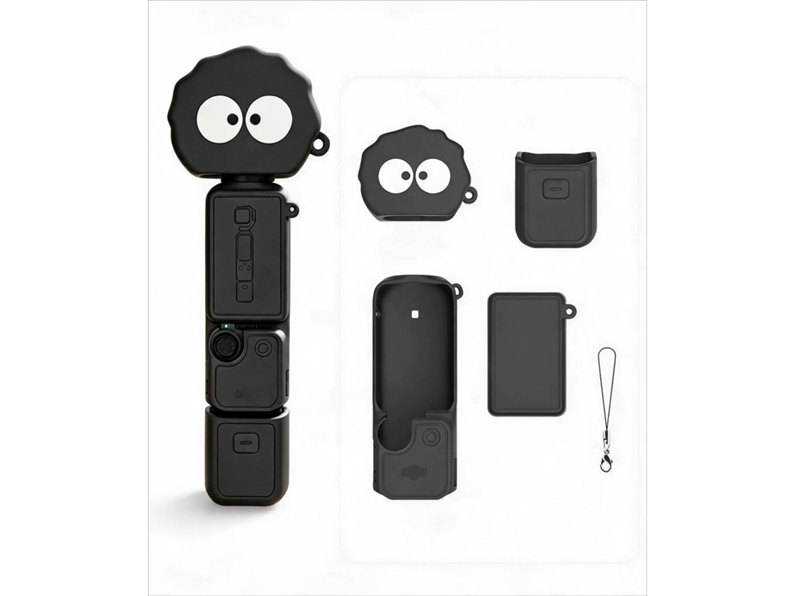 Funda Protectora Para Cámara Dji Osmo Pocket 3, Silicona Suave (negra) Czhhmart