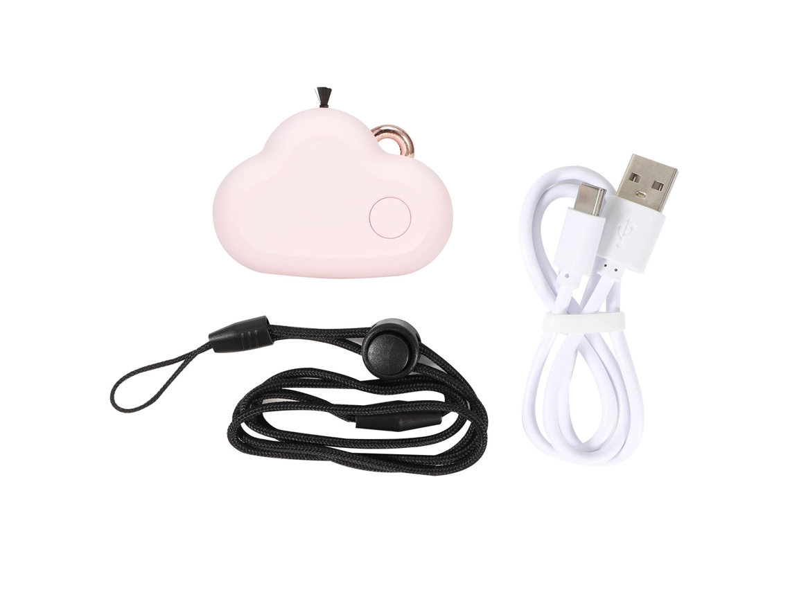 Purificador De Aire Portátil Con Iones Negativos, Mini, Bonito, Colgante, Recargable Por Usb, Silencioso, Rosa.