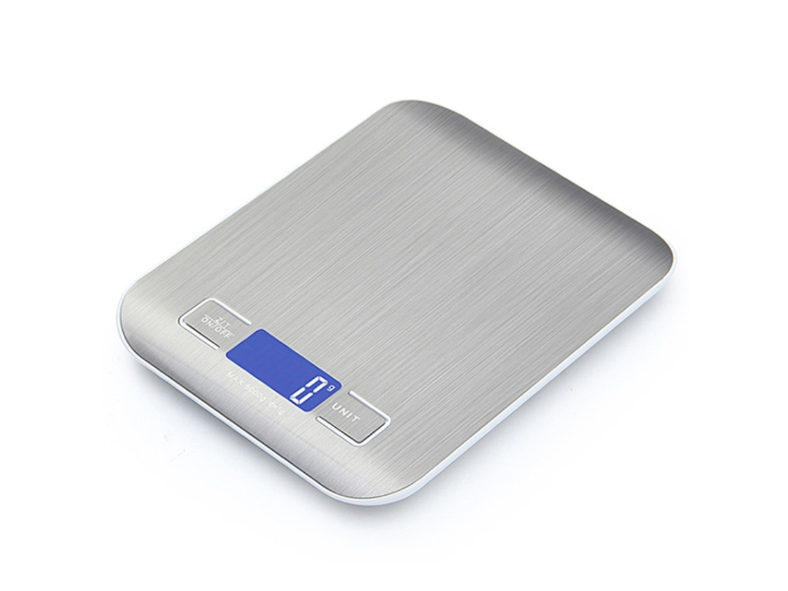 Báscula De Alimentos Portátil Pequeña (blanca, Recargable) Para Cocina Y Repostería, 10 Kg/1 G
