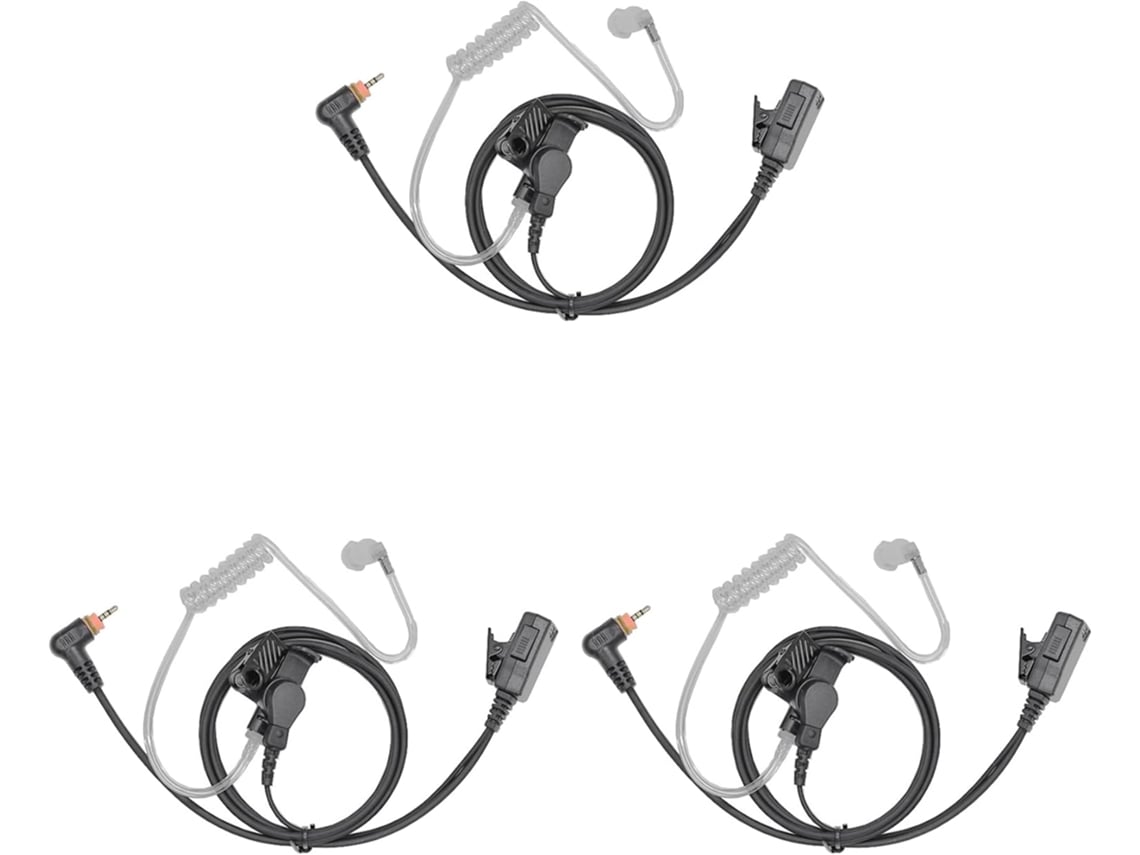 3 Auriculares Con Micrófono Ptt Para Radio Sl1m Sl1k Sl1600 Sl300 Sl7500