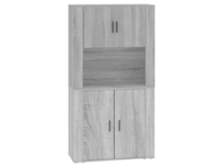 Maison Exclusive - Aparador Alto De Madera Contrachapada Gris Sonoma