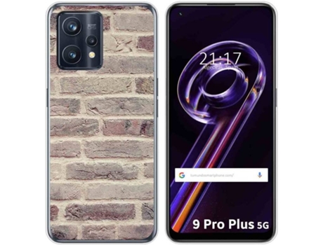 Carcasa para Realme 9 Pro Plus 5G TUMUNDOSMARTPHONE Dibujos Ladrillo 01 Multicolor