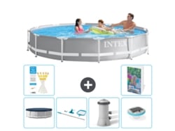 Intex Piscina Prism Frame Redonda - 366x76 Cm - 7-peças S73