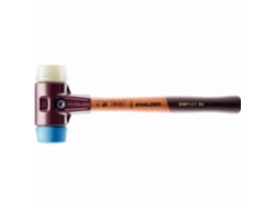 Mazo HALDER Simplex Soft Tpe/Nylon con cuerpo de hierro fundido maleable y mango de madera D30 Mm