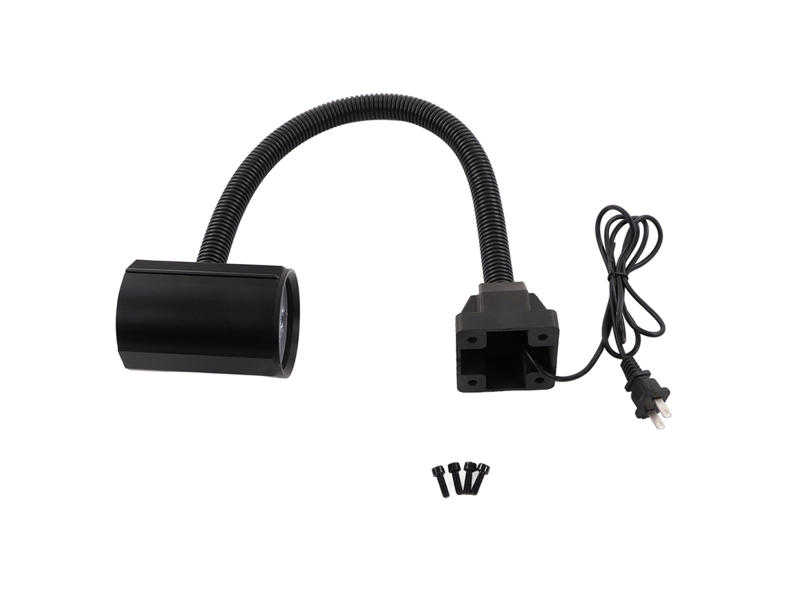 Lámpara De Trabajo Led Para Maquinaria, 450 Lúmenes, 5 W, Blanca, Cuello De Cisne Flexible, Resistente Al Agua.