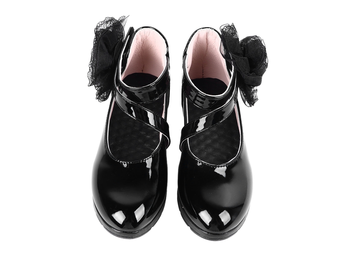 Zapatillas De Ballet Para Niñas, Suela Blanda, Punta Cerrada, Tacón Bajo, Piel, Para Bodas Y Fiestas.