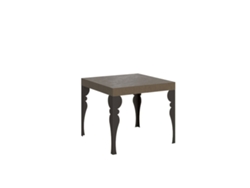 Mesa extensible Paxon 90/246x90 cm en gris tórtola con patas antracita Itamoby