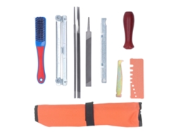Kit De Afilado Para Motosierra Con 11 Piezas: Hoja, Manivela Y Calibre De Afilado.