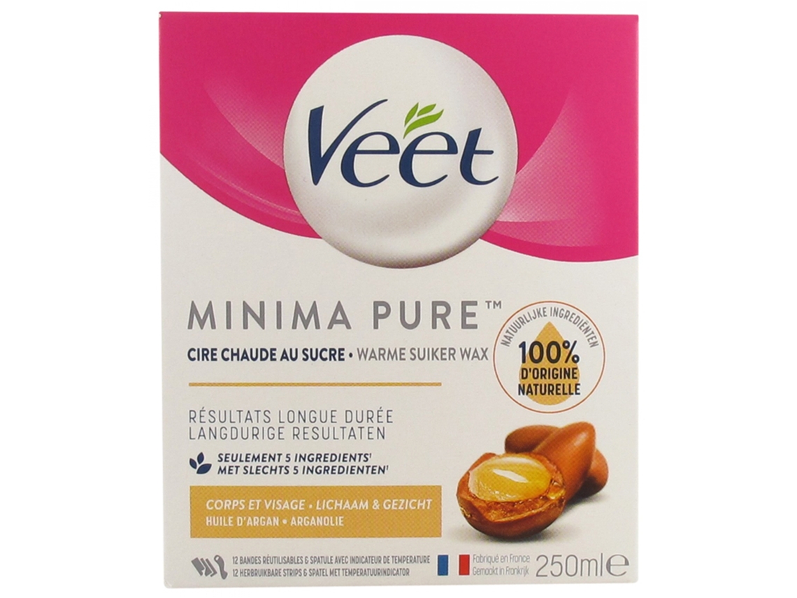 Aceite Cera de Azúcar Mínima Con de Argán 250 Ml VEET