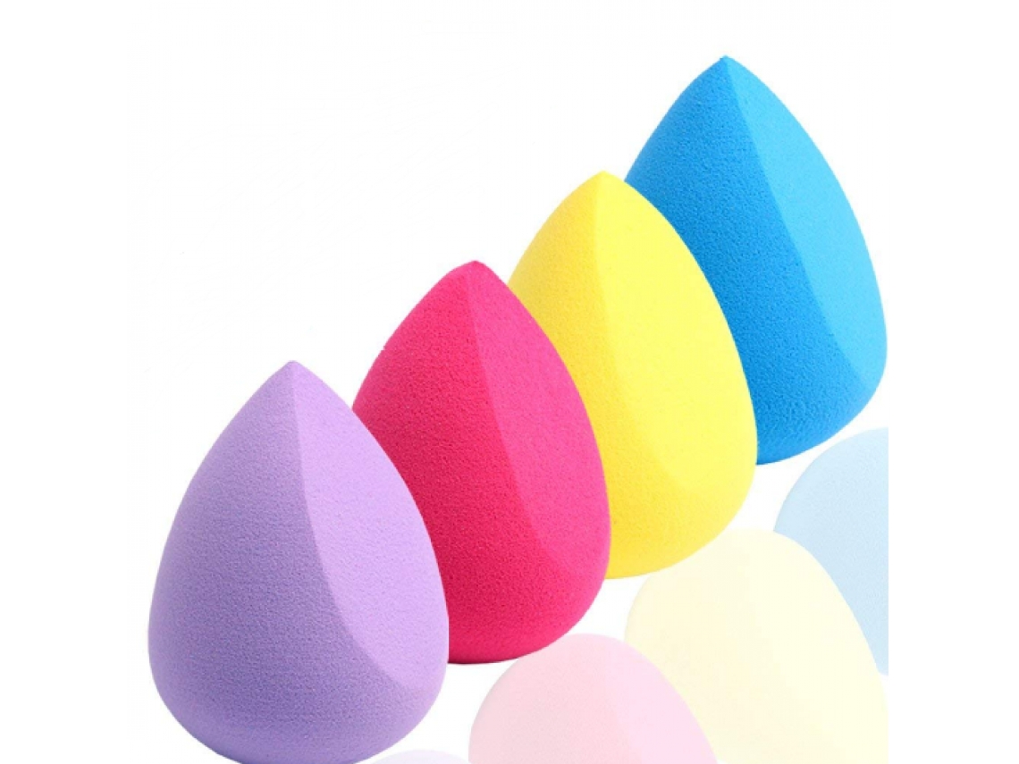 Esponja de maquillaje para una mejor aplicación del maquillaje, esponja de belleza sin látex con diseño de lágrima