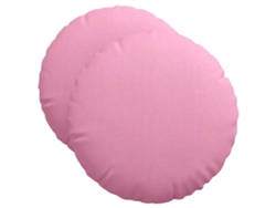 Cojines para asiento, 2 unidades, color rosa, Ø50 x 19 cm, tela HARLANV1
