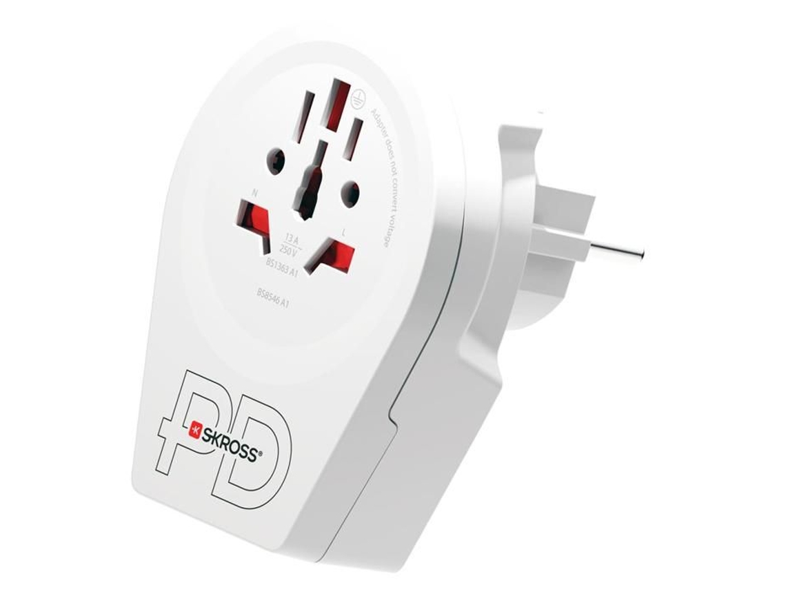 Adaptador de viaje USB ACPD de la UE de 20 W para todo el mundo
