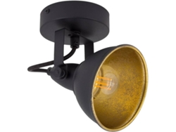 Lámpara De Pared Orientable Metal 1 Foco Emer Negro Preto