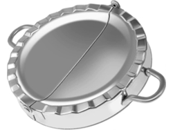 Máquina grande para hacer empanadas de acero inoxidable de 6 pulgadas.