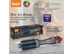 Secador de pelo eléctrico rizador automático 3 en 1 Euro Rules, rizador y alisador, doble uso, MDUG (morado)