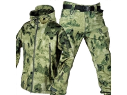 Conjunto Chaqueta Y Pantalón Camuflaje Hombre Impermeable Antiviento Invierno Tactico Xl Ruinas
