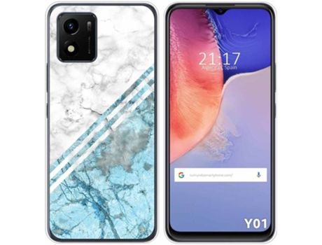 Carcasa Vivo Y01 TUMUNDOSMARTPHONE Dibujos Mármol 02 Multicolor