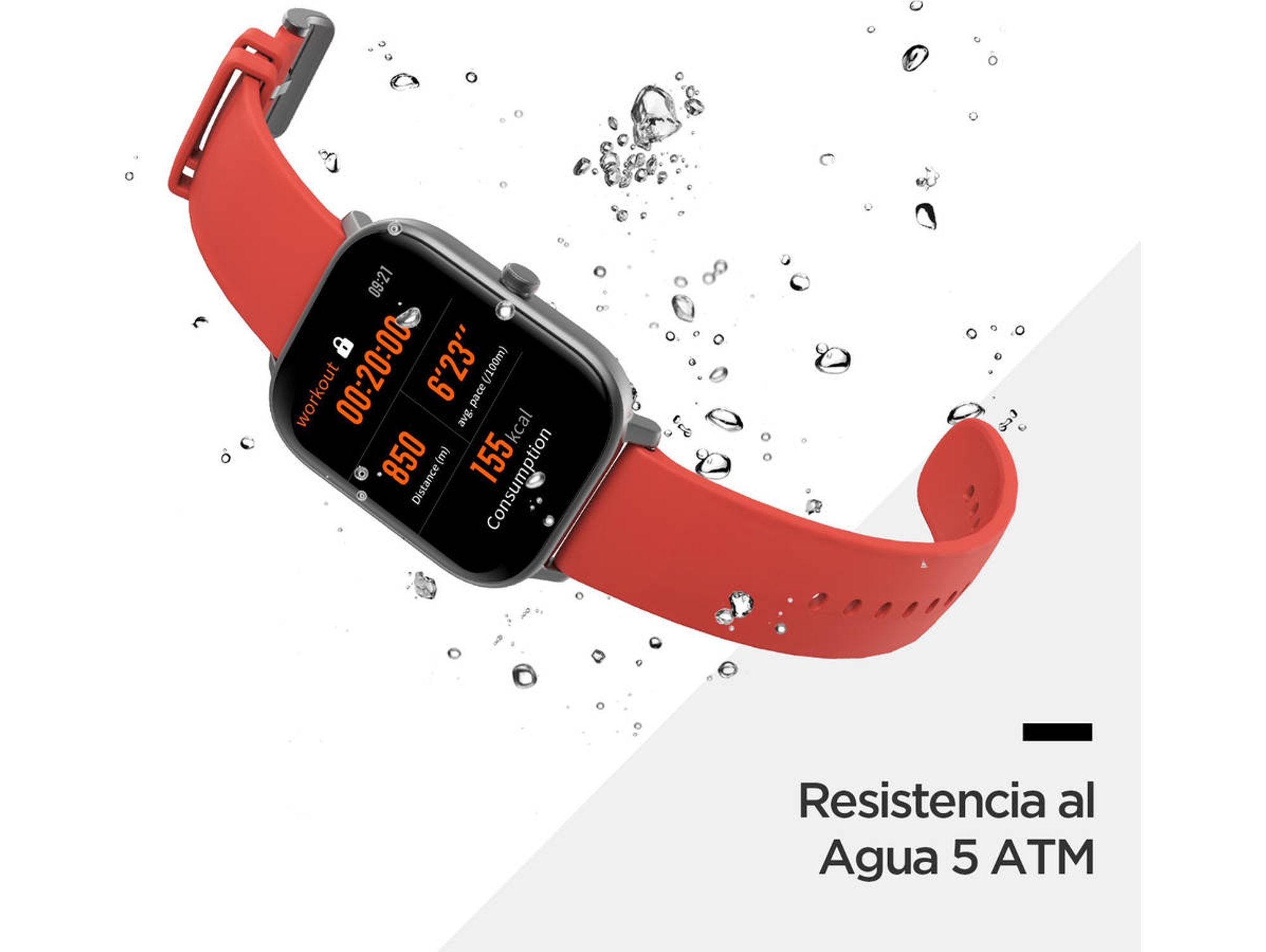 Smartwatch AMAZFIT GTS Naranja Worten.es