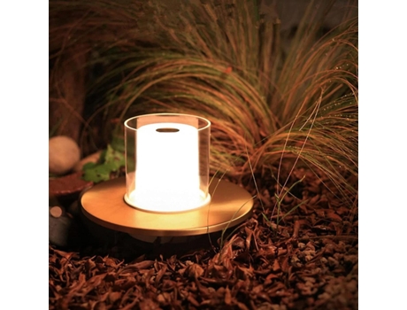 Luz nocturna LED, Lámpara de noche táctil 4 niveles de brillo Lámpara portátil recargable para salón, jardín [Clase energética A ], oro