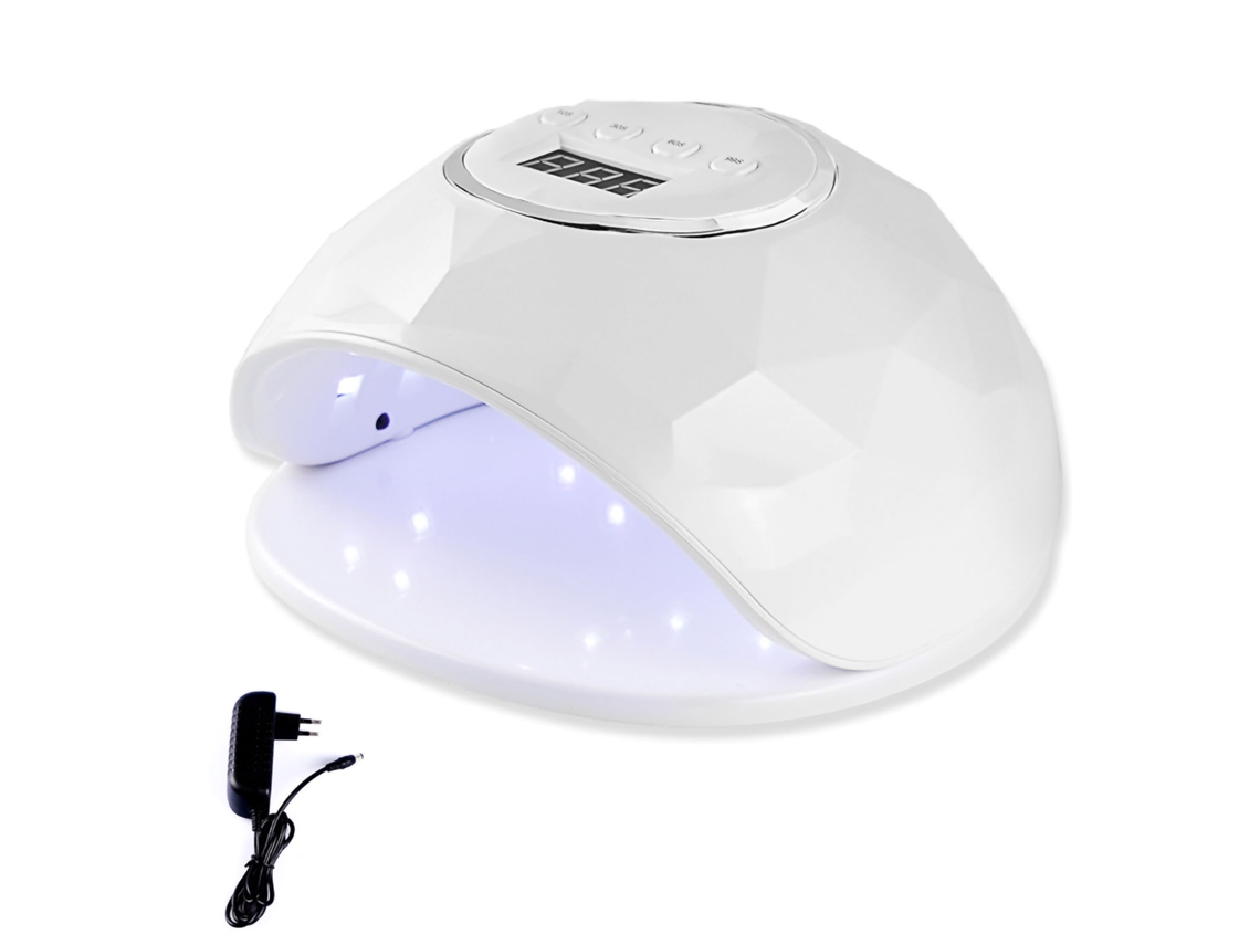 Lámpara de uñas LED UV de 86 W con 4 ajustes de temporizador, secador de uñas de gel por inducción.