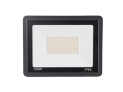 Lámpara De Proyección Led De 100 W, 3000 K, Luz Blanca Cálida, Ip65, Resistente Al Agua, Para Jardín, Con Cubierta De Vidrio Templado.