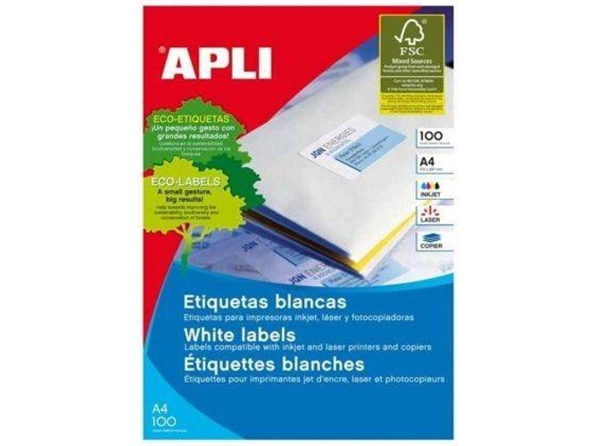 Etiquetas Adhesivas A4 APLI 02420 99 x 67.7 mm - 100 Hojas