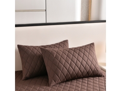 2pack Protectores De Almohada Impermeables Eifson Acolchados 50x90cm (marrón)
