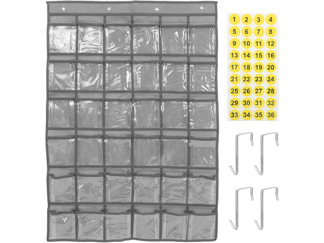 Paquete Almacenamiento Colgante Teléfonos Móviles Montado Pared Fabricado Tejida Pvc 36 Unidades Organiza