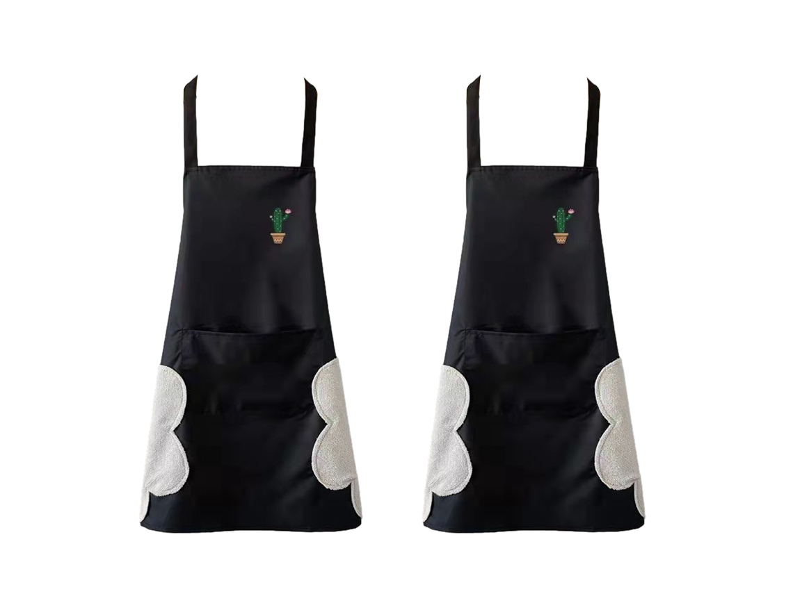 Delantal De 2 Piezas Impermeable Con Bolsillos Para Cocina, Cocinar Y Restaurante