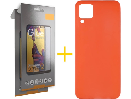 Kit Funda + Protector de Pantalla Huawei P40 Lite SKYHE Cristal Templado 7219 Rojo