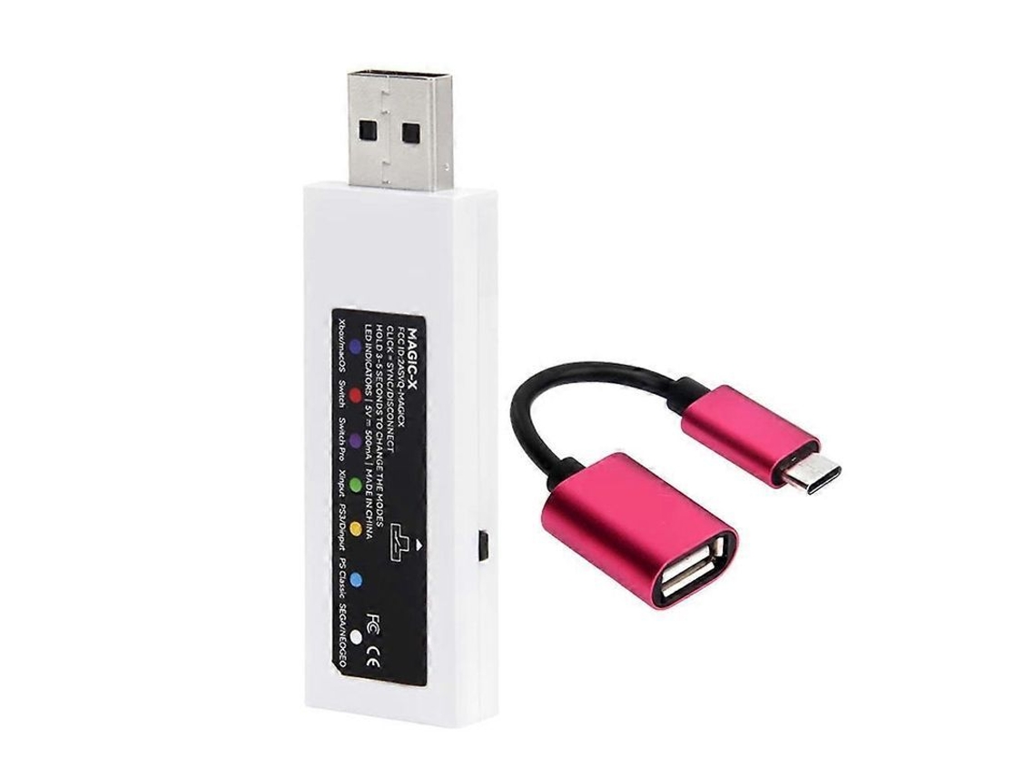 Adaptador Usb Inalámbrico Magic-x Para Xbox Series S/x, Switch, Steam Y Pc - Blanco
