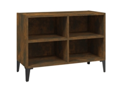 Mueble de TV con patas de metal en roble ahumado, MAISON EXCLUSIVE (69,5x30x50 cm)