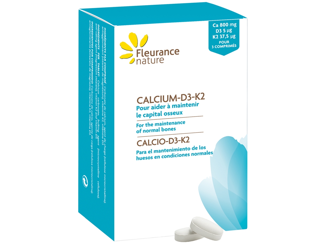 Calcio D3 K2 Fleurance Nature 60 Comprimidos