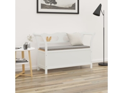 Lovely Home Banco 107X45X75,5 Cm Madera de Abeto Maciza Blanco