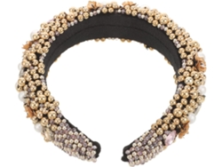Diadema Barroca Con Perlas Y Cristales: Un Accesorio Elegante Y Chic Para Todas Las Ocasiones. Cómoda Y