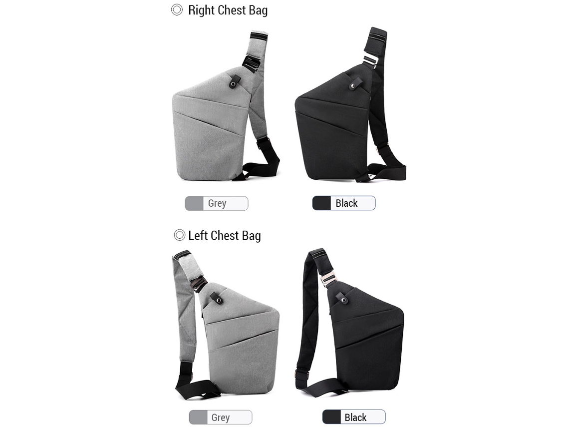 Bolsa De Peito Unisex Leve Multifuncional Para Viagem Mochila Transversal Com Armazenamento Científico Outdoor Casual