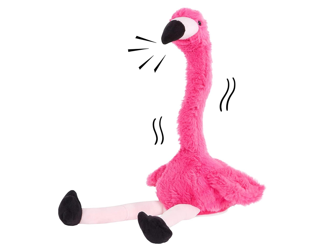2026yncm Bailarina eléctrica de flamenco, peluche que habla y baila, juguete de peluche ideal para niños.